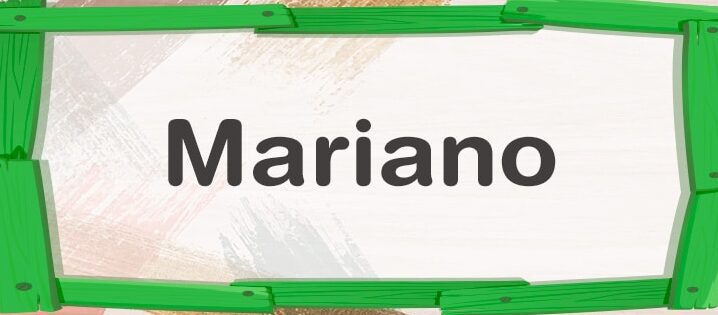 significado de mariano 1